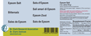 Epsom Salt (magnesium sulfate),  about 2 oz (60 g)