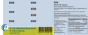 MSM (Methyl Sulfonyl Methane), 650 mg 100 capsules