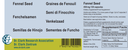 Fennel Seed, 450 mg 120 capsules