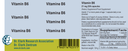 Vitamin B6, 21 mg 250 capsules