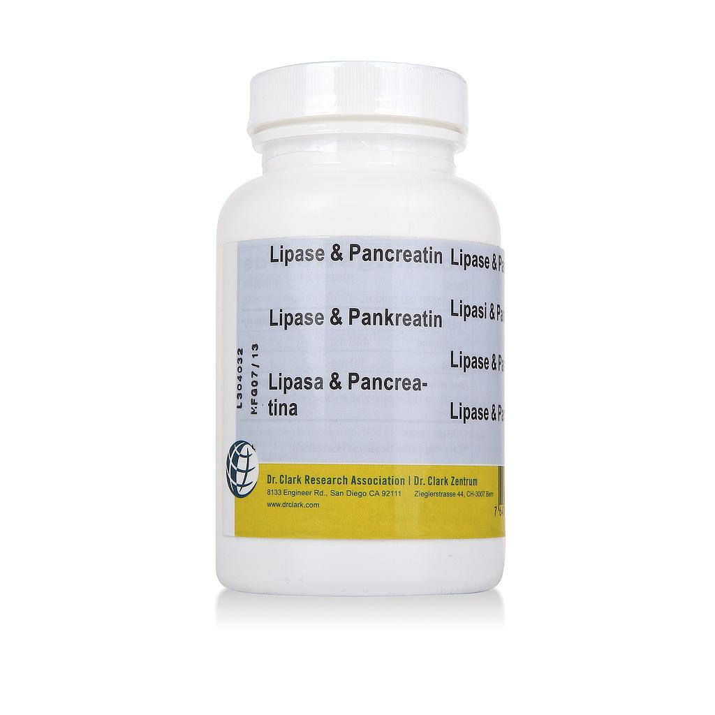 Lipasa &amp; Pancreatina, 500 mg 100 cápsulas