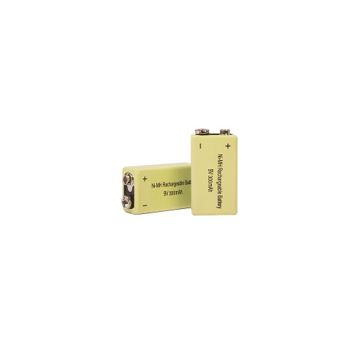 [BATTERIEN_9V] 2 Rechargeable 9 V Block Batteries with 300 mAh