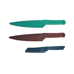 [MESSER] Set de Couteaux de Cuisine en Plastique Lexan, 3 pcs