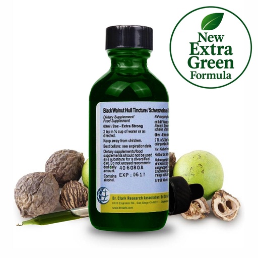 [BE4142D] Black Walnut Hull Tincture, extra strong, 2 oz (60 ml)